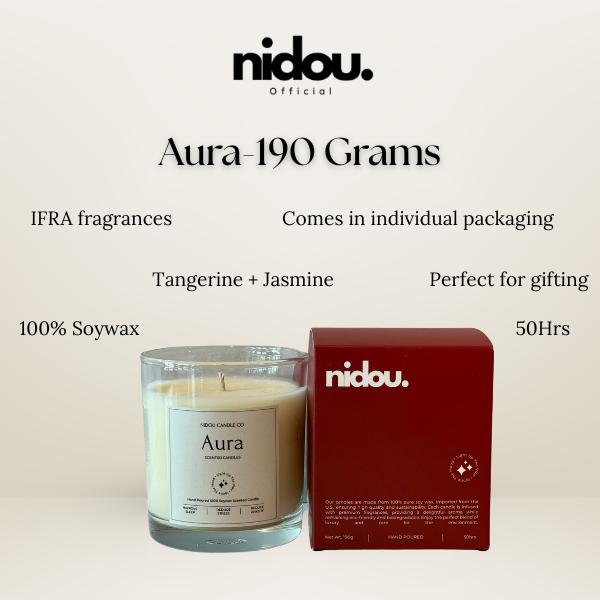 Aura-Tangerine & Jasmine Candle