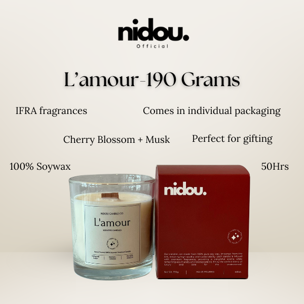 L'amour- Cherry Blossom Candle